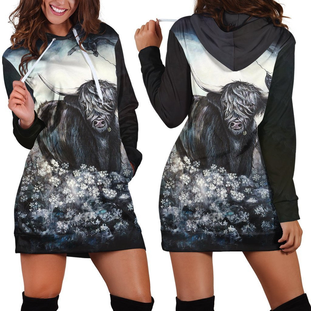 Bull Christmas Hoodie Dress - Amaze Style�?�-Apparel