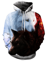 3D All Over Print wolf Hoodie - Amaze Style�?�