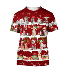 All Cat Breeds Christmas Unisex 3D All Over Printed Shirts