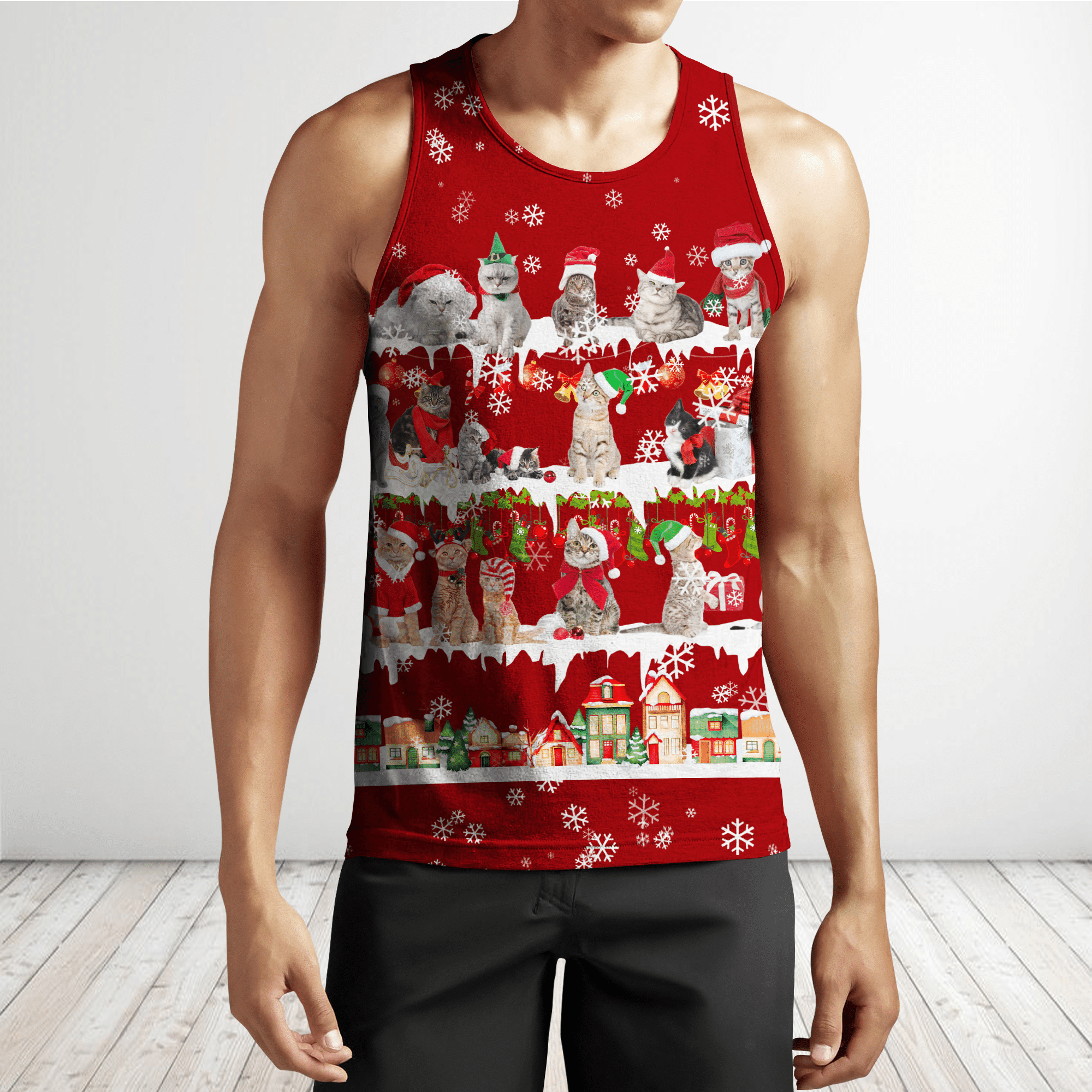 All Cat Breeds Christmas Unisex 3D All Over Printed Shirts