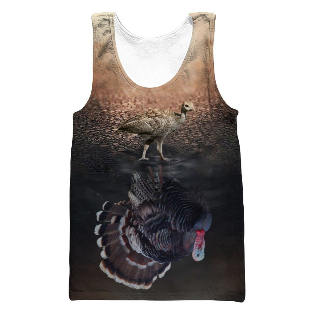 3D All Over Print Hunting Turkey Hoodie