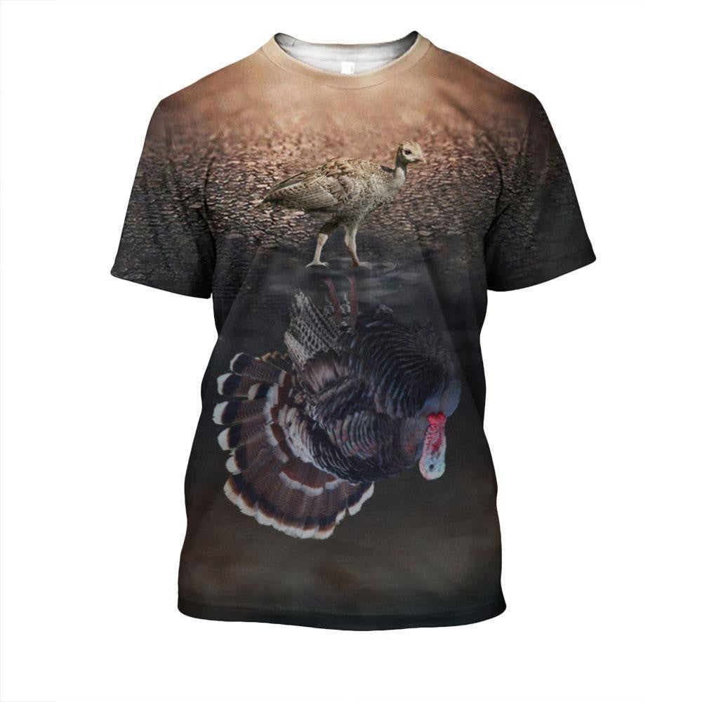 3D All Over Print Hunting Turkey Hoodie