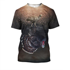 3D All Over Print Hunting Turkey Hoodie