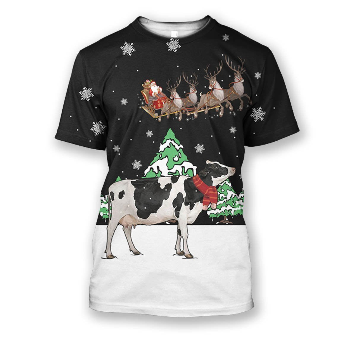 Dairy Cow For Christmas Clothes hoodie