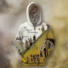 3D All Over Print Hierarchy Of Masons Hoodie