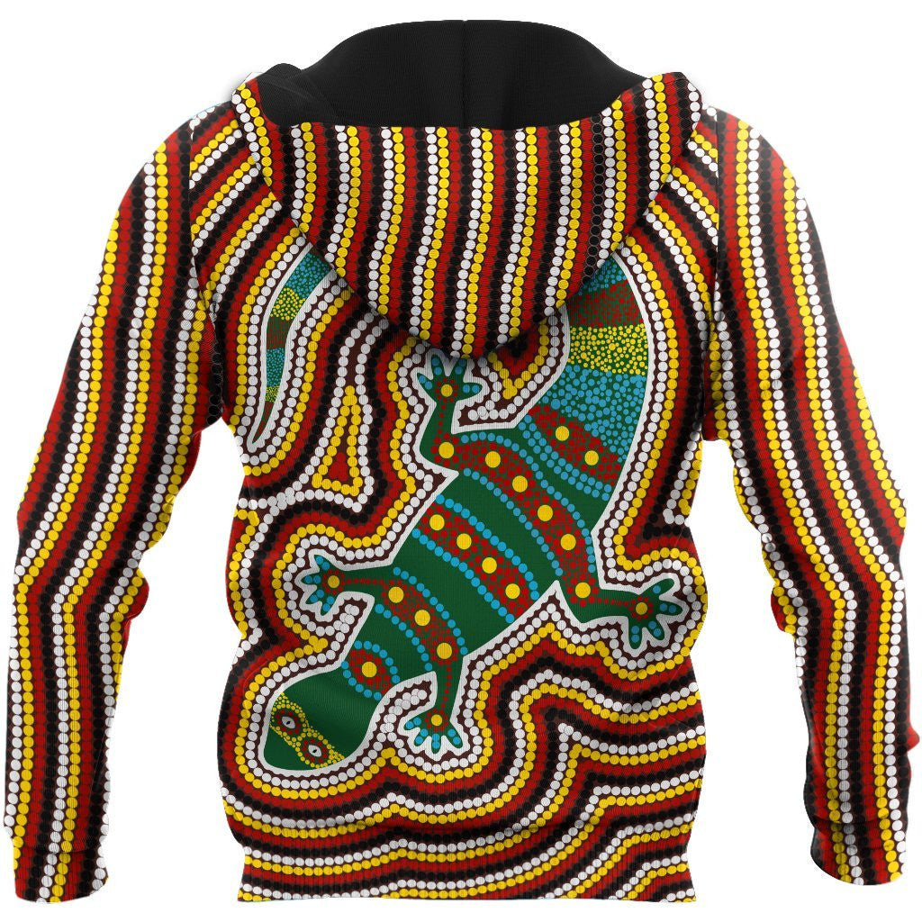 Aboriginal Lizard Dot Painting Patterns 3D Hoodie Shirt For Men And Women - Amaze Style�?�-Apparel