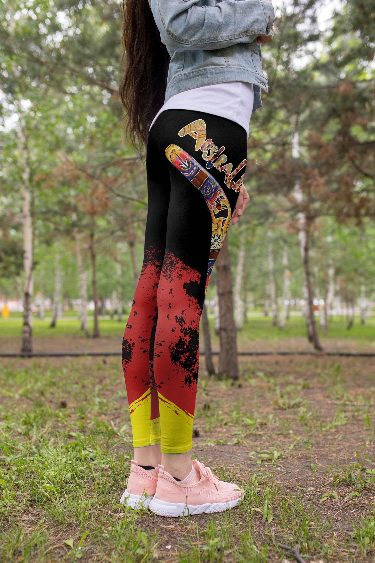 Australia Red Black Animals Pattern Legging - Amaze Style�?�-Apparel