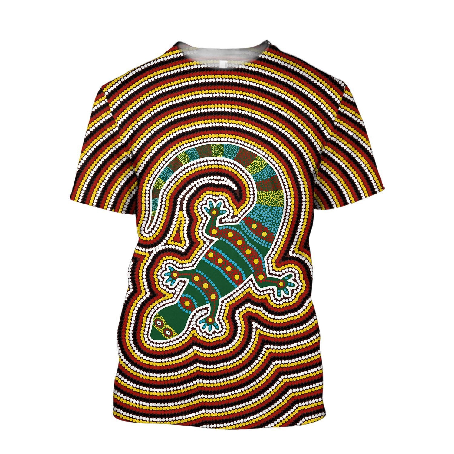 Aboriginal Lizard Dot Painting 3D Hoodie For Men And Women