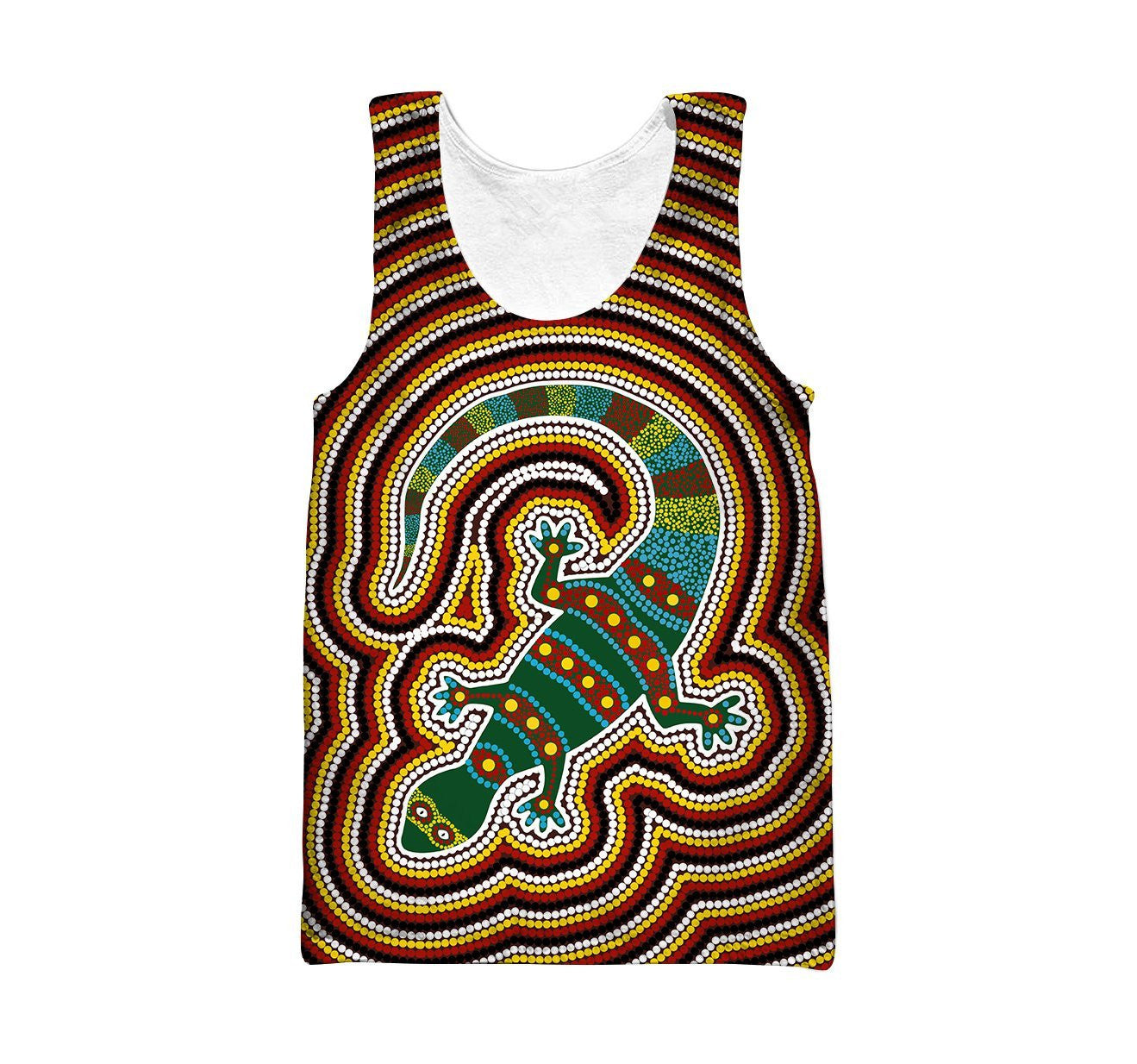 Aboriginal Lizard Dot Painting 3D Hoodie For Men And Women