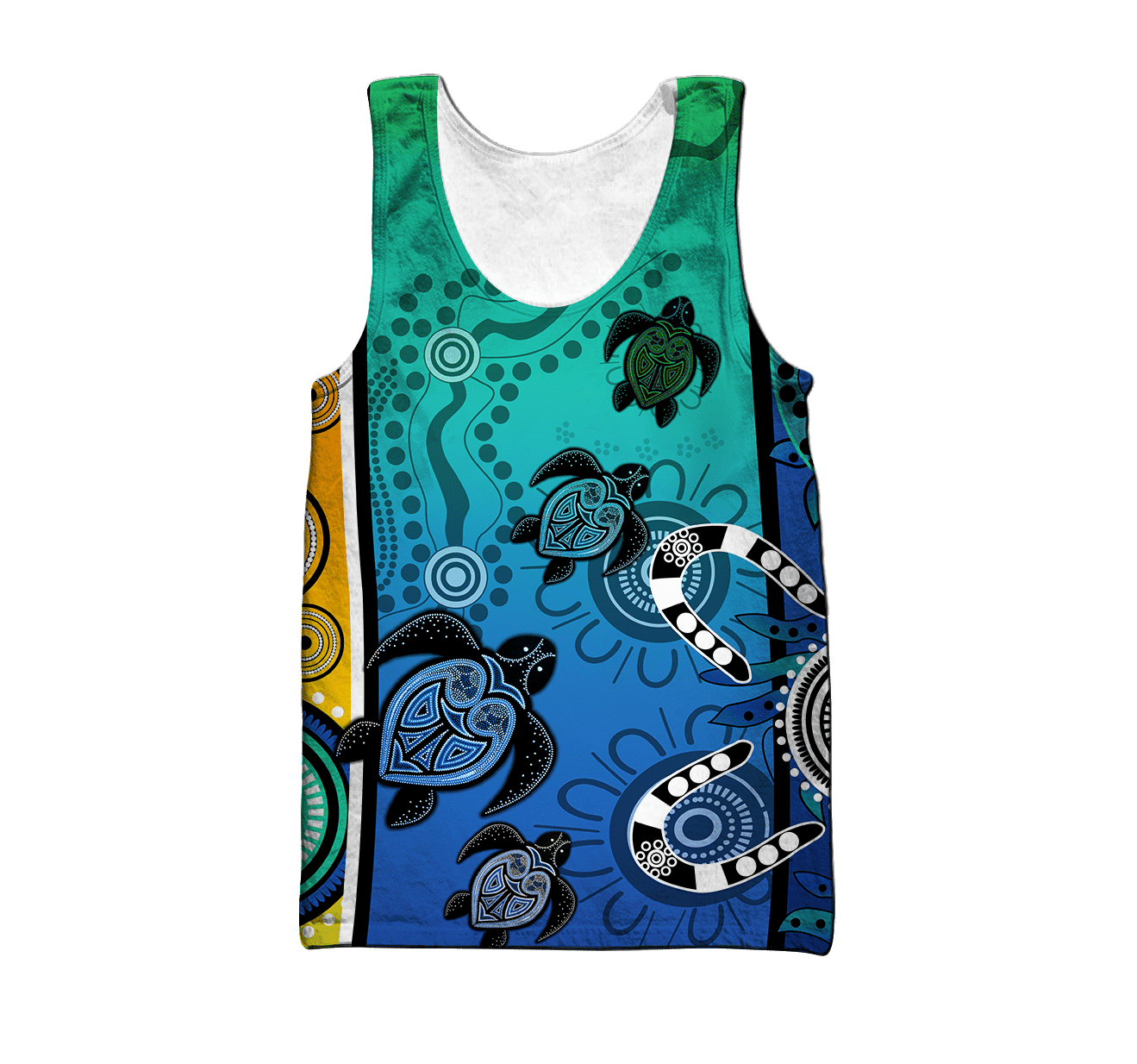 Aboriginal Indigenous Turtle Dot Painting Art 3D Hoodie hoodie For Men And Women