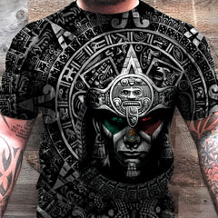 3D All Over Aztec Warrior Mexican hoodie