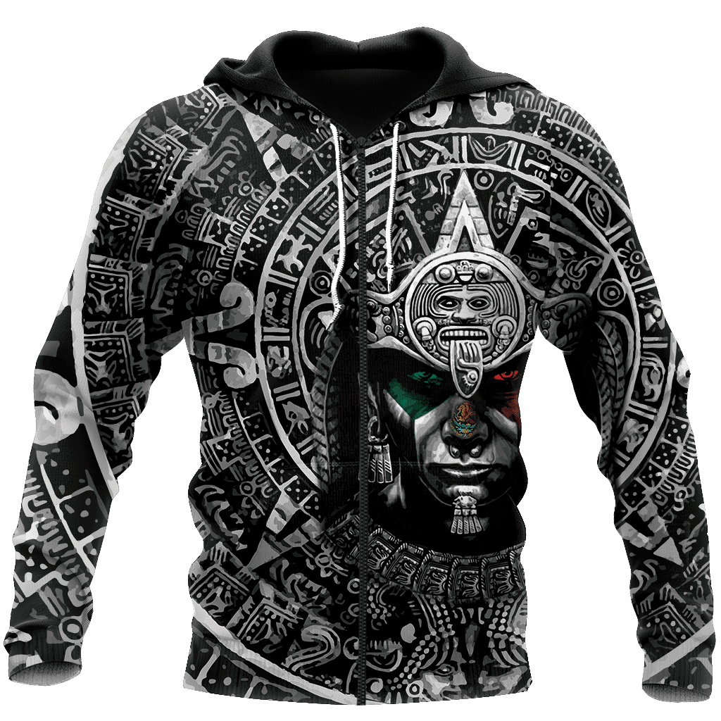 3D All Over Aztec Warrior Mexican hoodie