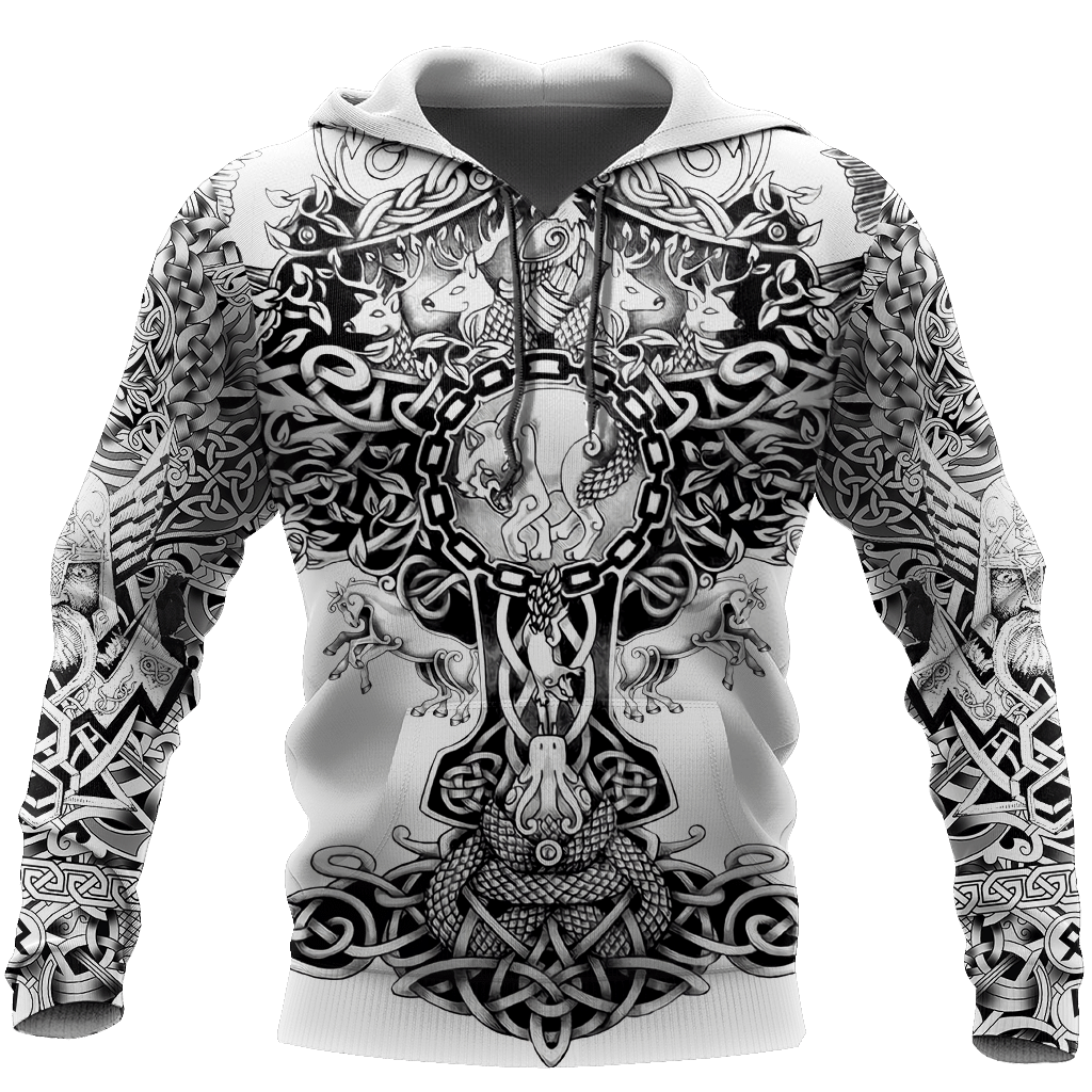 3D All Over Printed Sons Of Vikings Hoodie - Amaze Style�?�-Apparel