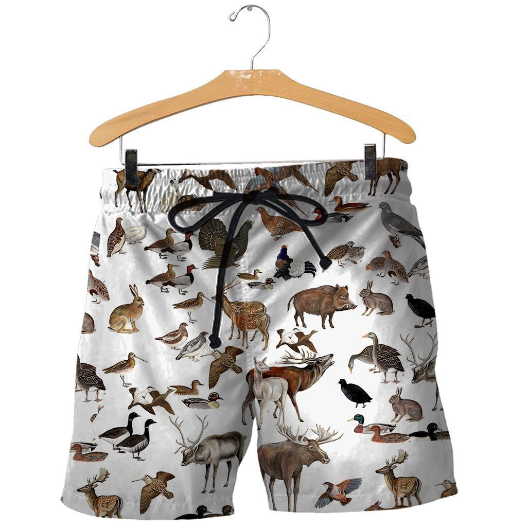 3D All Over Printed Hunting Animals Shirts And Shorts