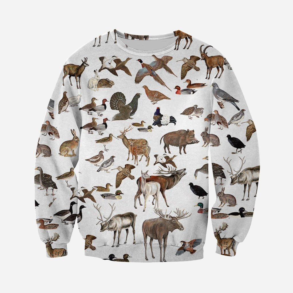 3D All Over Printed Hunting Animals Shirts And Shorts