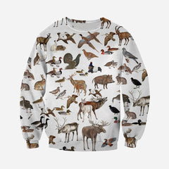 3D All Over Printed Hunting Animals Shirts And Shorts