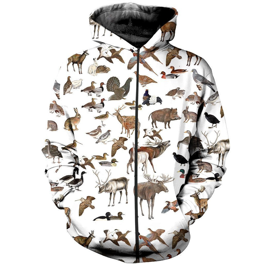 3D All Over Printed Hunting Animals Shirts And Shorts