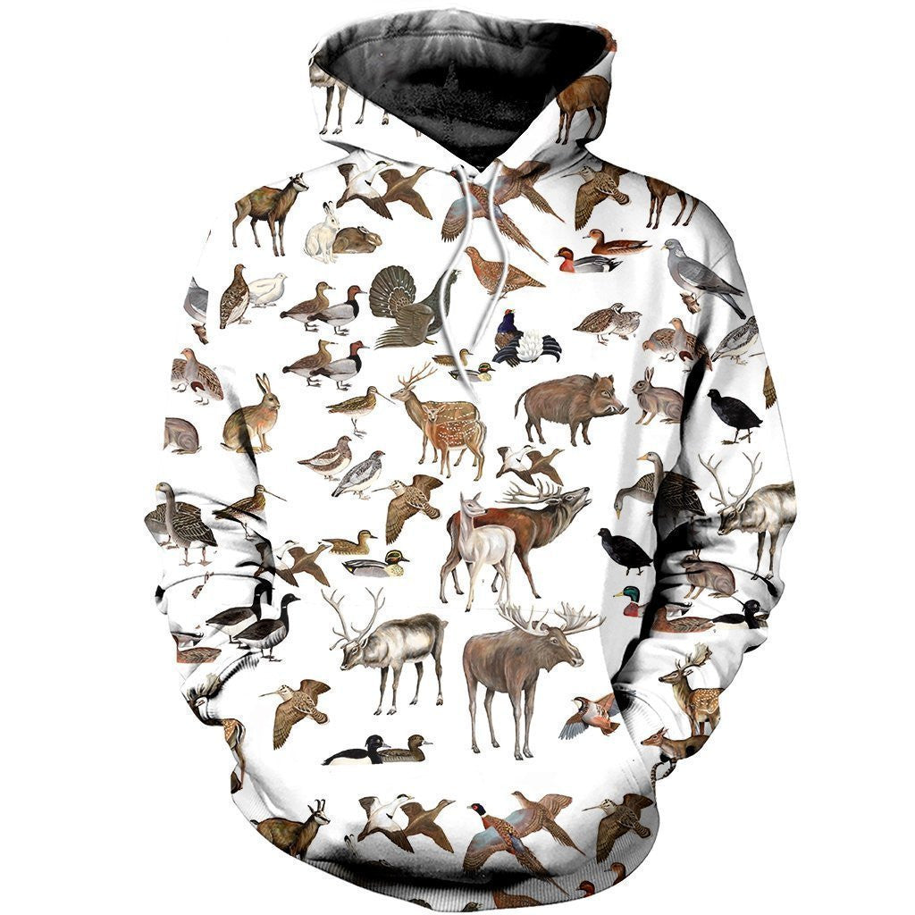 3D All Over Printed Hunting Animals Shirts And Shorts