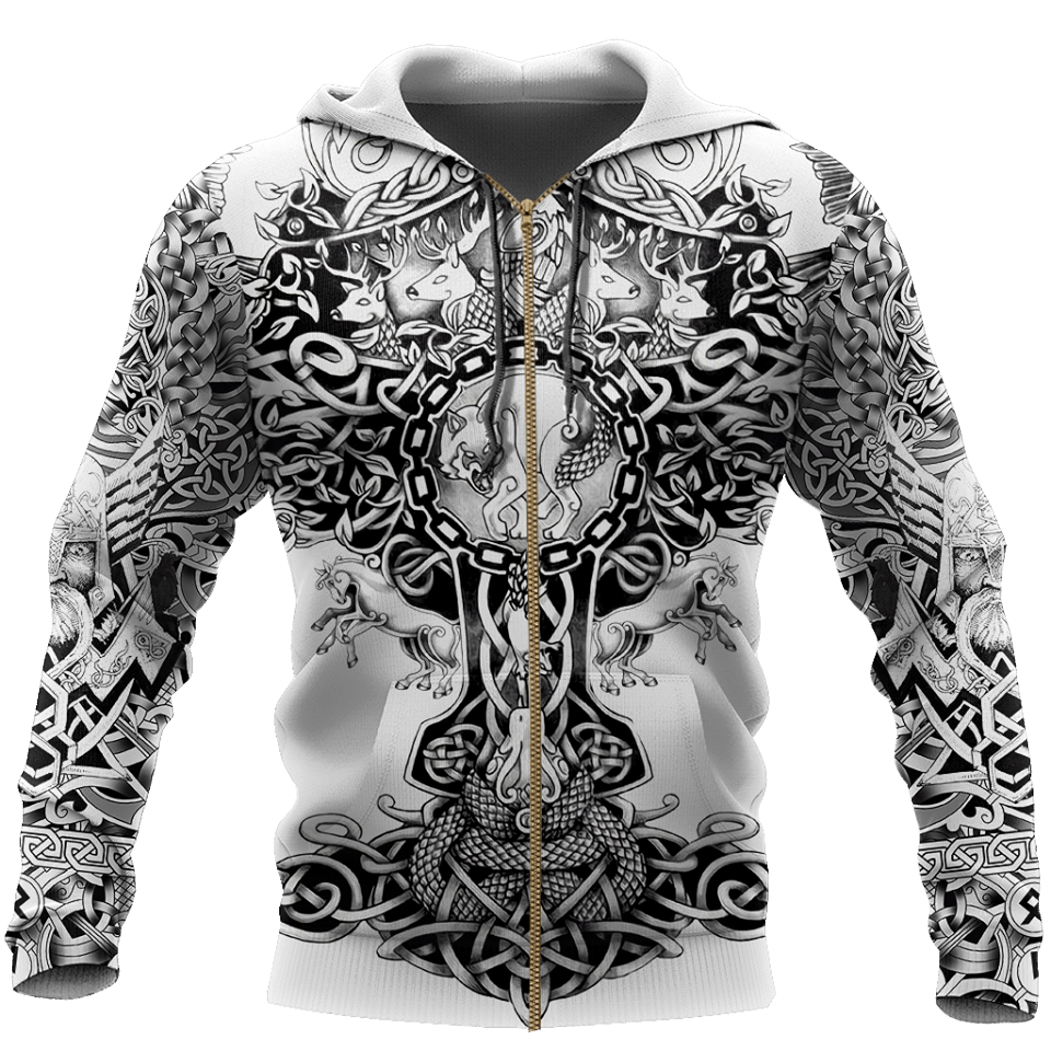 3D All Over Printed Sons Of Vikings Hoodie