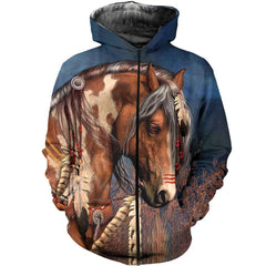 3D All Over Printed Horse Shirts And Shorts