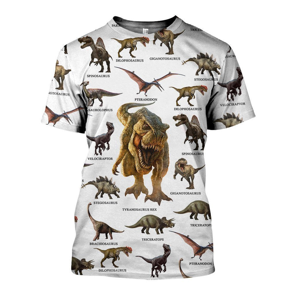 3D All Over Printed Dinosaurs Collection Shirts