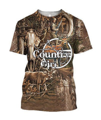 3D All Over Printed Country Girl Bowhunting Deer Art Shirts and Shorts - Amaze Style�?�