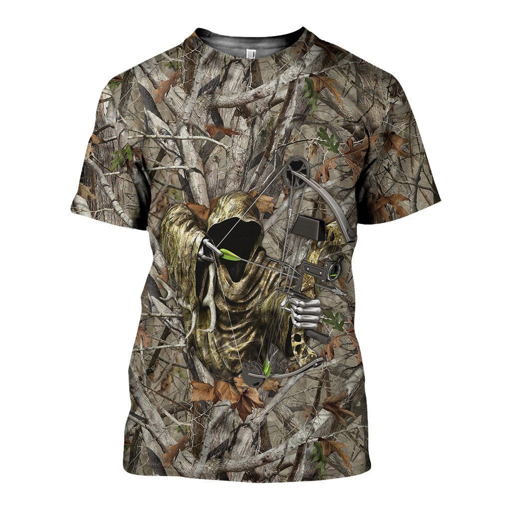 3D All Over Printed Bowhunting Camo Shirts And Shorts