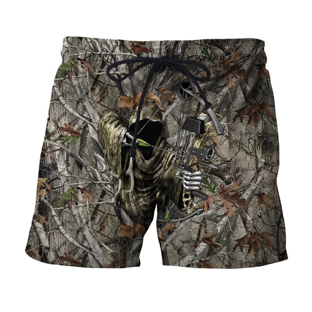 3D All Over Printed Bowhunting Camo Shirts And Shorts