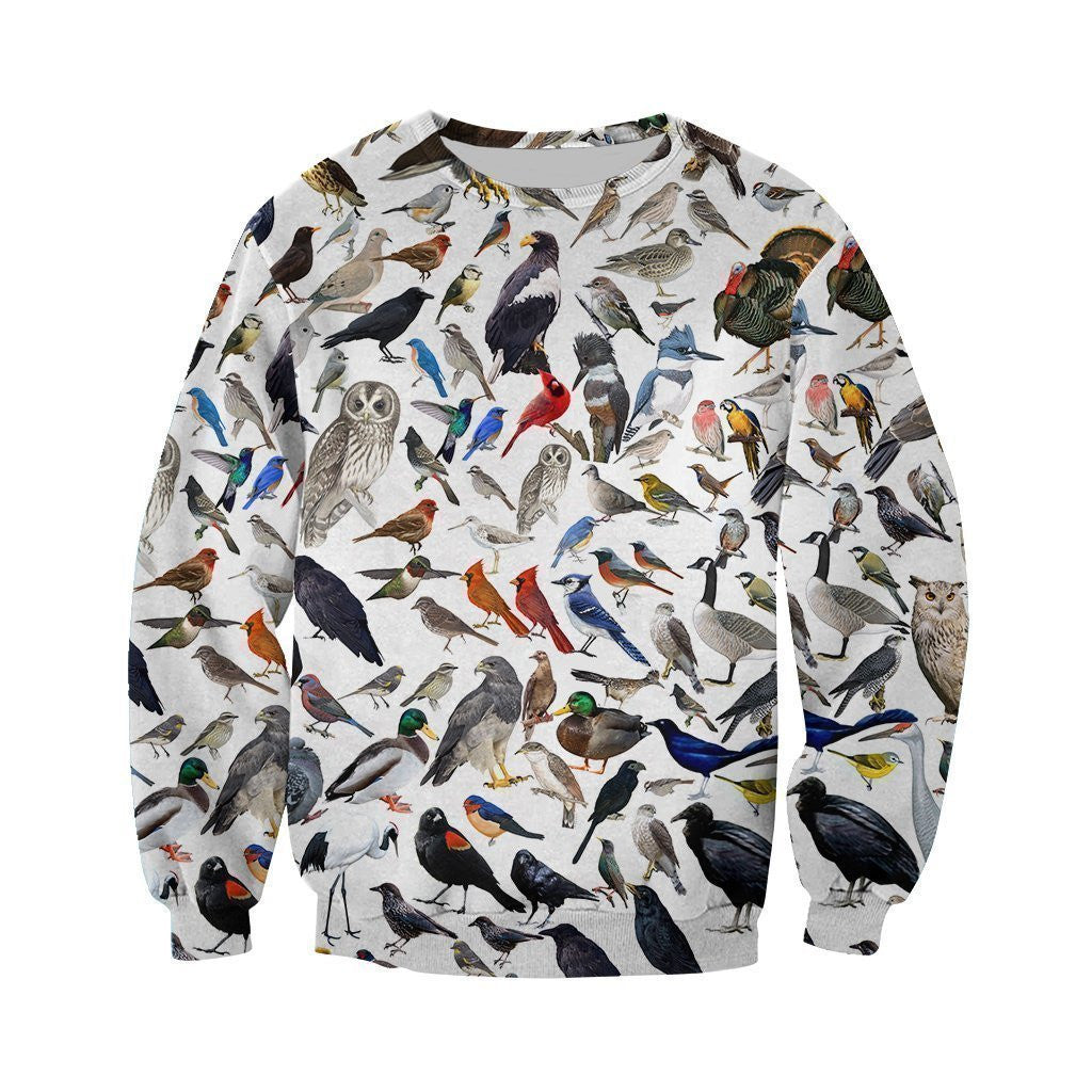 3D All Over Printed Birds Clothes tshirt