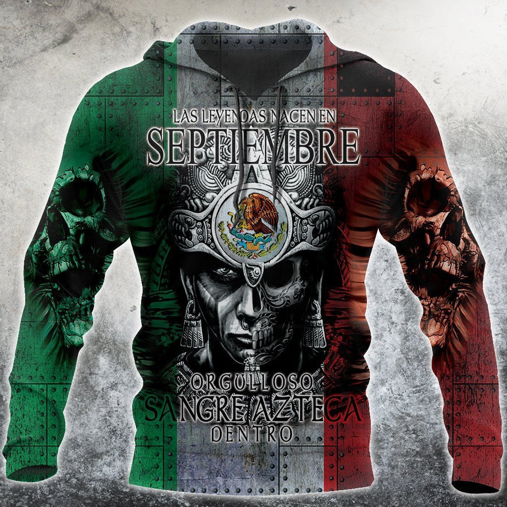 3D All Over Aztec Warrior Mexican 09 Hoodie