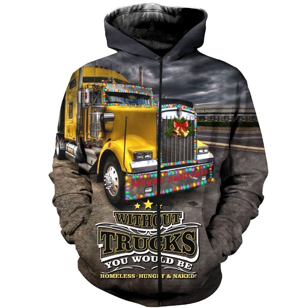 3D All Over Printed Christmas Truck Shirts And Shorts