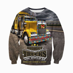 3D All Over Printed Christmas Truck Shirts And Shorts