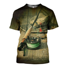 3D All Over Printed Fishing Equipment Shirts