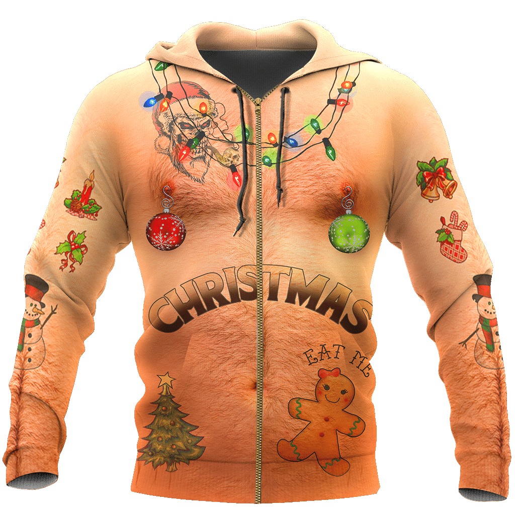 Real Christmas Tattoos All Over Printed hoodie