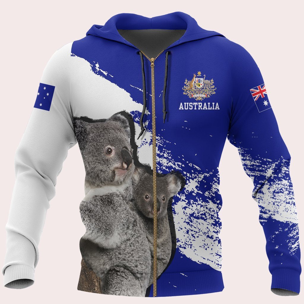 Australia Koala Special Zip Hoodie - Amaze Style�?�-FULL ZIPPER HOODIES