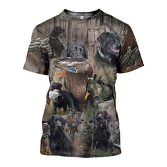 3D All Over Printed Labrador Retriever Hunting Dog Camo Art hoodie