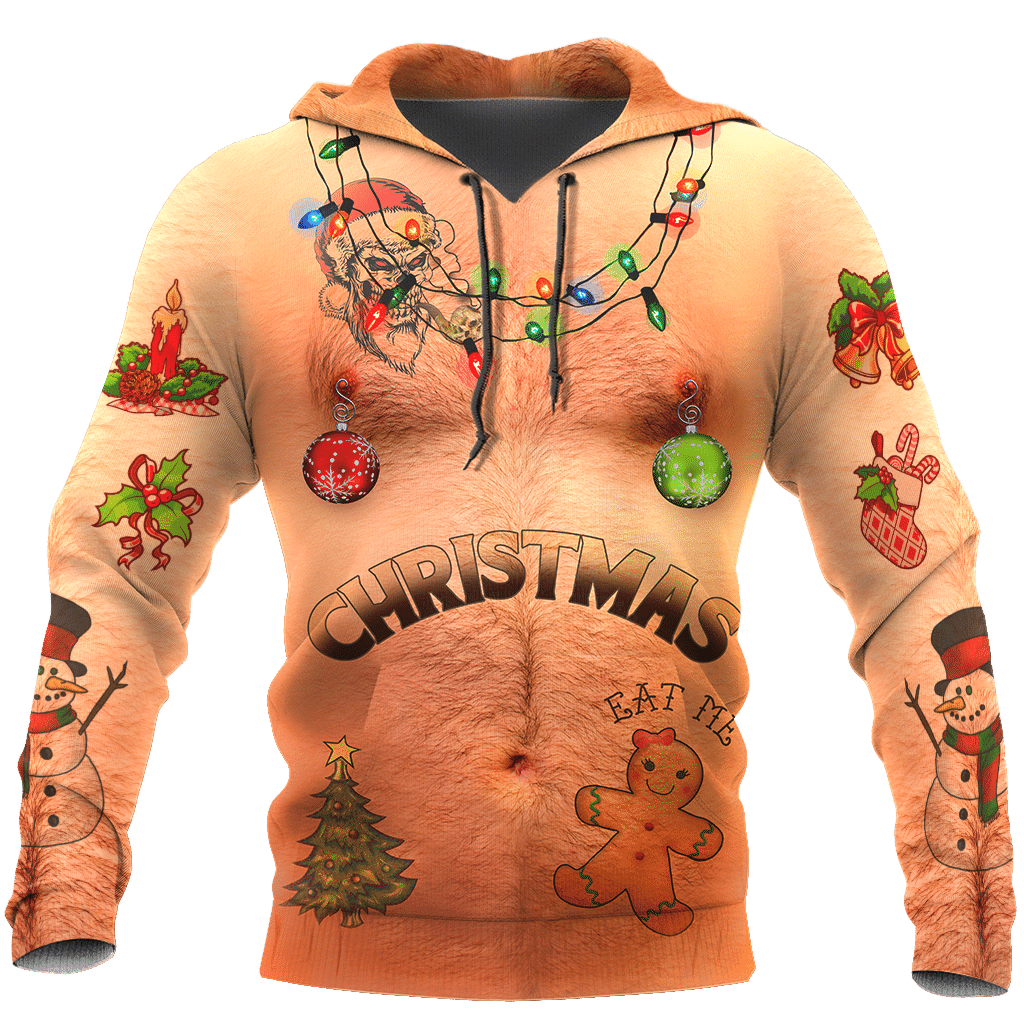 Real Skin Christmas Accessories All Over Printed