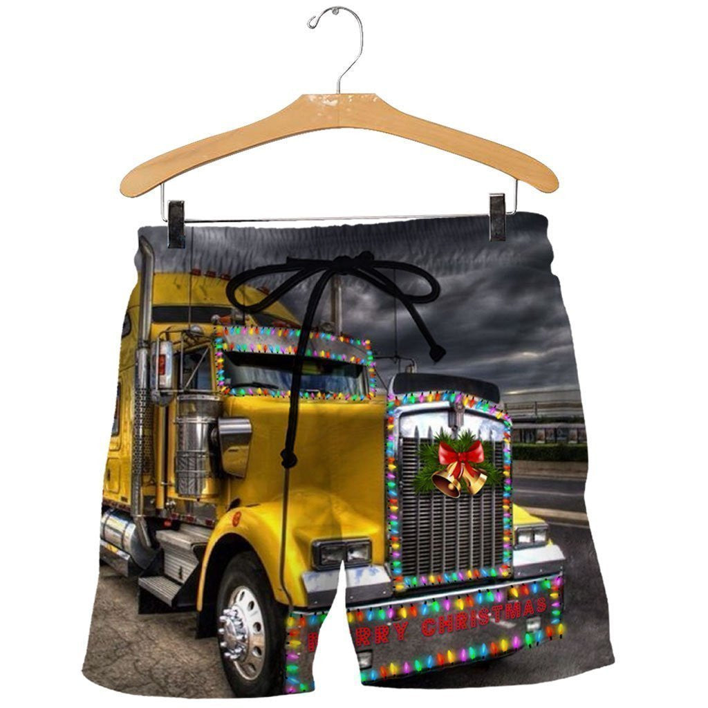 3D All Over Printed Christmas Truck Shirts And Shorts