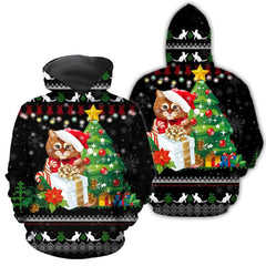 Lovely Christmas Cat 3D All Over Printed Shirts For Men and Women LAM2002101 - Amaze Style�?�-Apparel