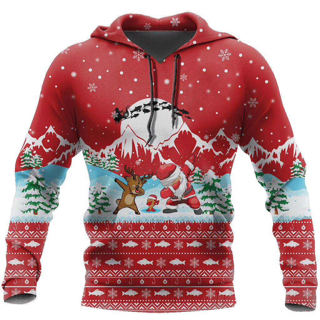 HC Christmas Santa Fishing YOLO - Red TR131101 - Amaze Style�?�-Apparel