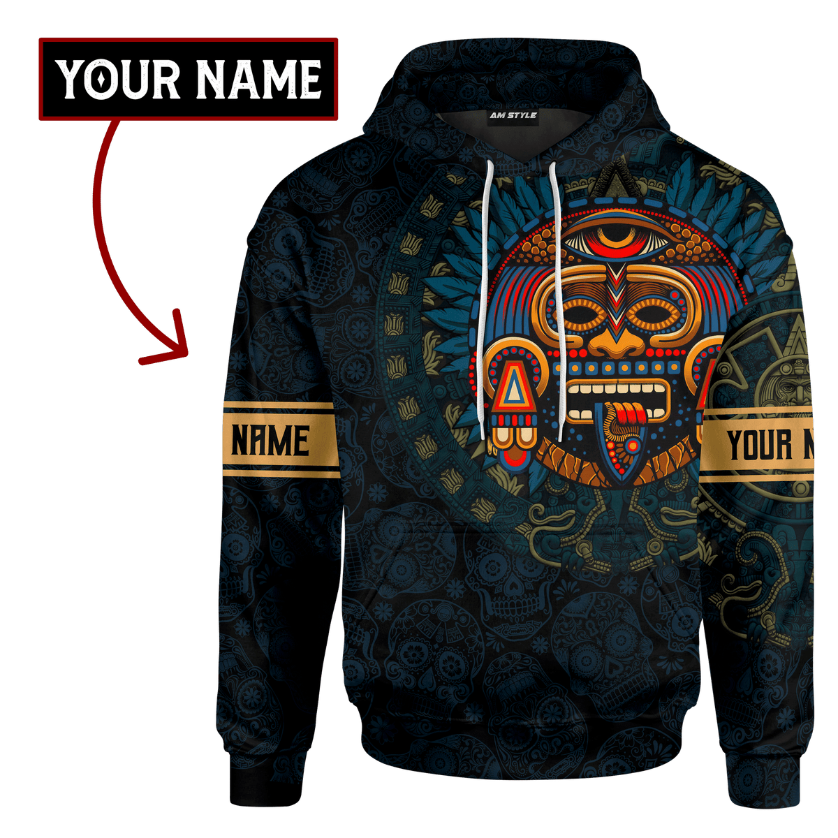 Aztec History Maya Aztec Customized 3D All Over Printed Shirt Hoodie