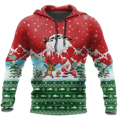 HC Christmas Santa Fishing YOLO - Greenred TR131103 - Amaze Style�?�-Apparel