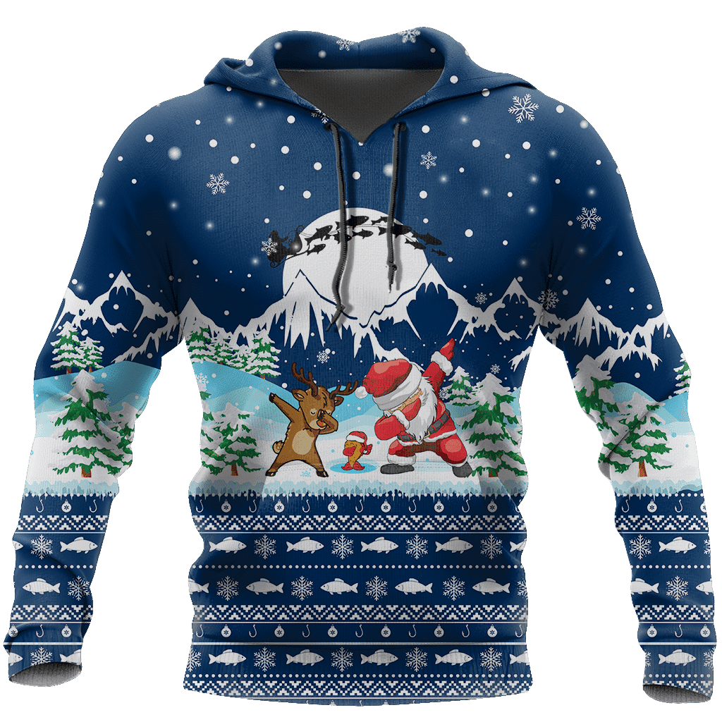 HC Christmas Santa Fishing YOLO - Blue TR131102 - Amaze Style�?�-Apparel