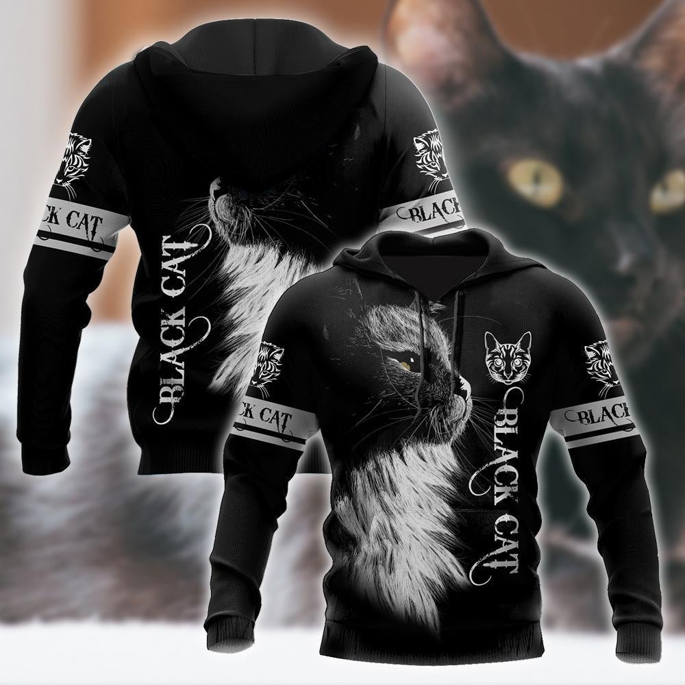 Love Black Cat Tattoo black 3D all over shirts for men and women - Amaze Style�?�-Apparel