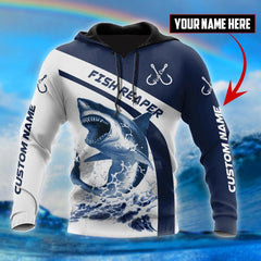 Custom name Shark fishing design 3d print shirts - Amaze Style�?�