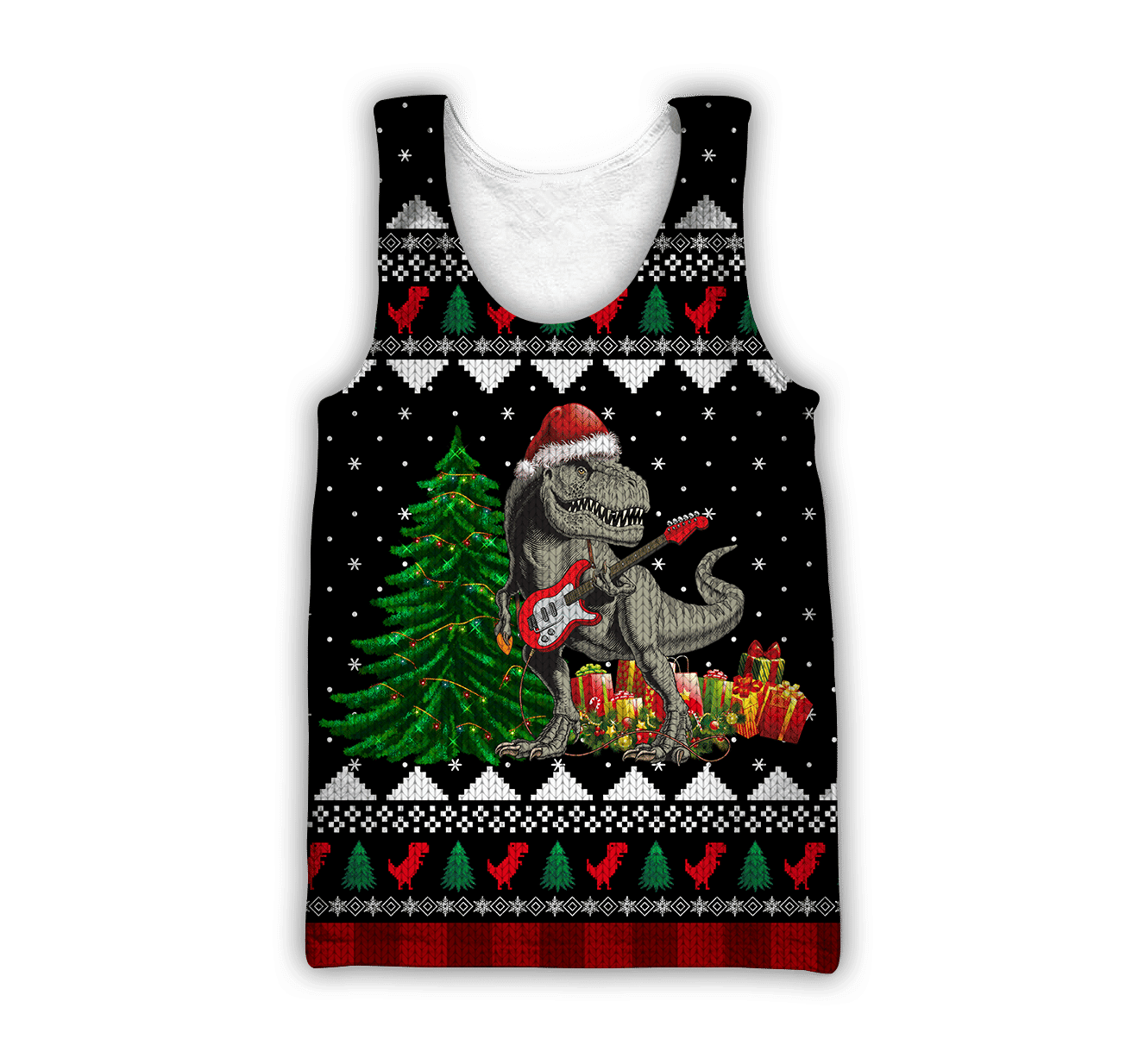 Dinosaur Christmas 3D All Over Printed Shirts Hoodie