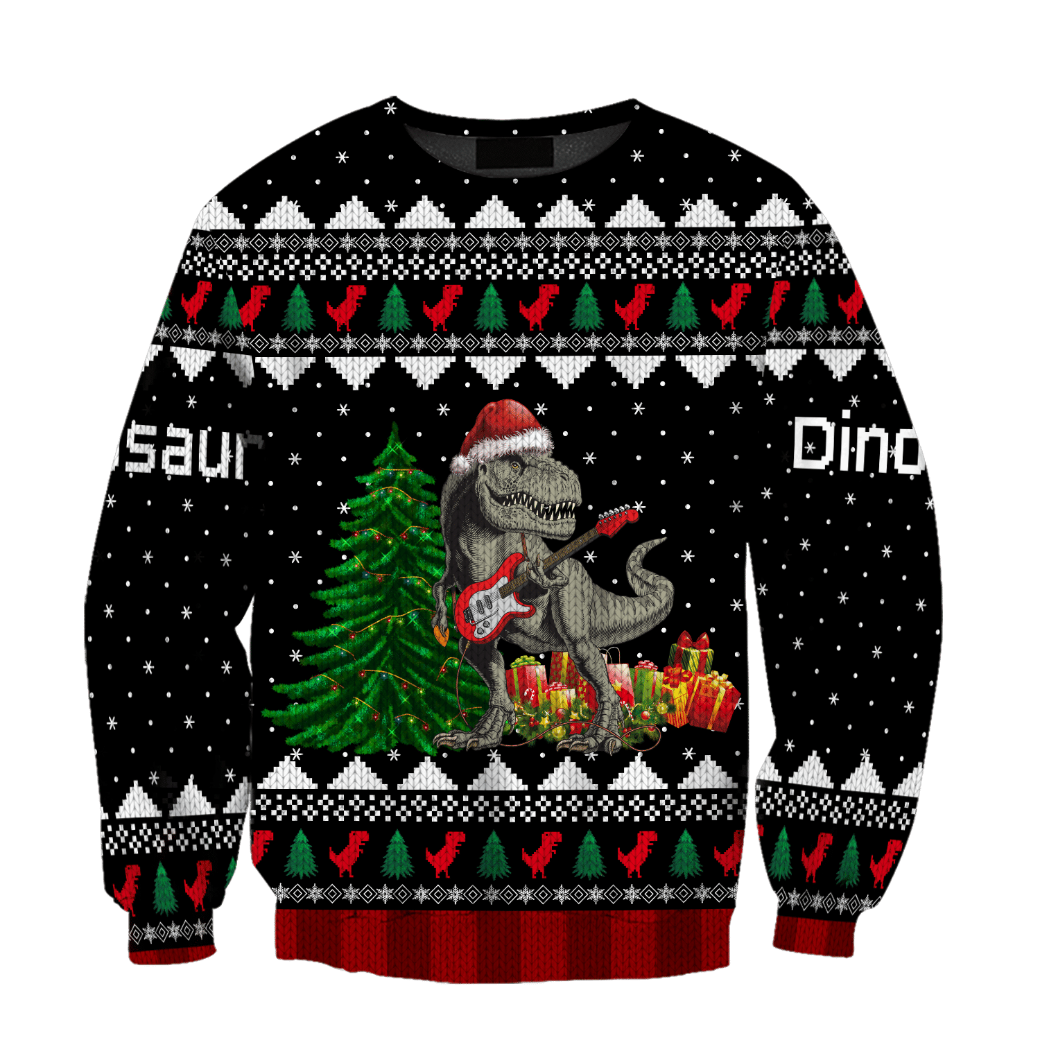 Dinosaur Christmas 3D All Over Printed Shirts Hoodie