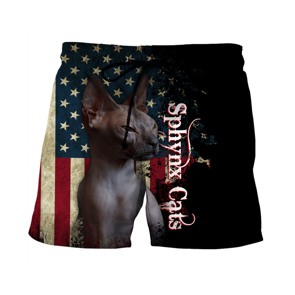 American Sphynx Cat 3D Printed Shirts For Men And Women Hoodie