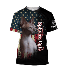 American Sphynx Cat 3D Printed Shirts For Men And Women Hoodie