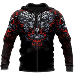 Awesome Confronting Skulls Hoodie For Men And Women